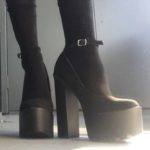 Dollskill Platform Ankle Strap Heels